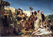Arab or Arabic people and life. Orientalism oil paintings 601 unknow artist